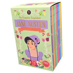 Jane Austen 8 Book Box Set with Journal Children Stories HARDCOVER Easy Classics